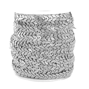 1 Meter Stainless Steel Plated Chain Arrow Aircraft Carving Leaf Chains Necklace