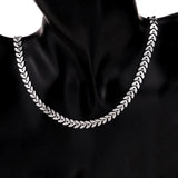 1 Meter Stainless Steel Plated Chain Arrow Aircraft Carving Leaf Chains Necklace