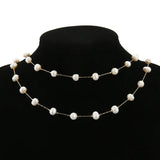1 Meter Stainless Steel Pearl Beaded Chains DIY Jewelry Findings