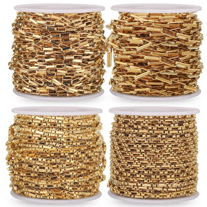 1 Meter Stainless Steel Rectangle Box Chains Long Oval Link Chain