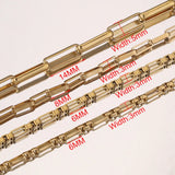 1 Meter Stainless Steel Rectangle Box Chains Long Oval Link Chain