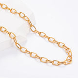 1 Meter Golden Stainless Steel Metal Chain DIY Necklace Jewelry Supplies
