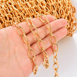 1 Meter Golden Stainless Steel Metal Chain DIY Necklace Jewelry Supplies