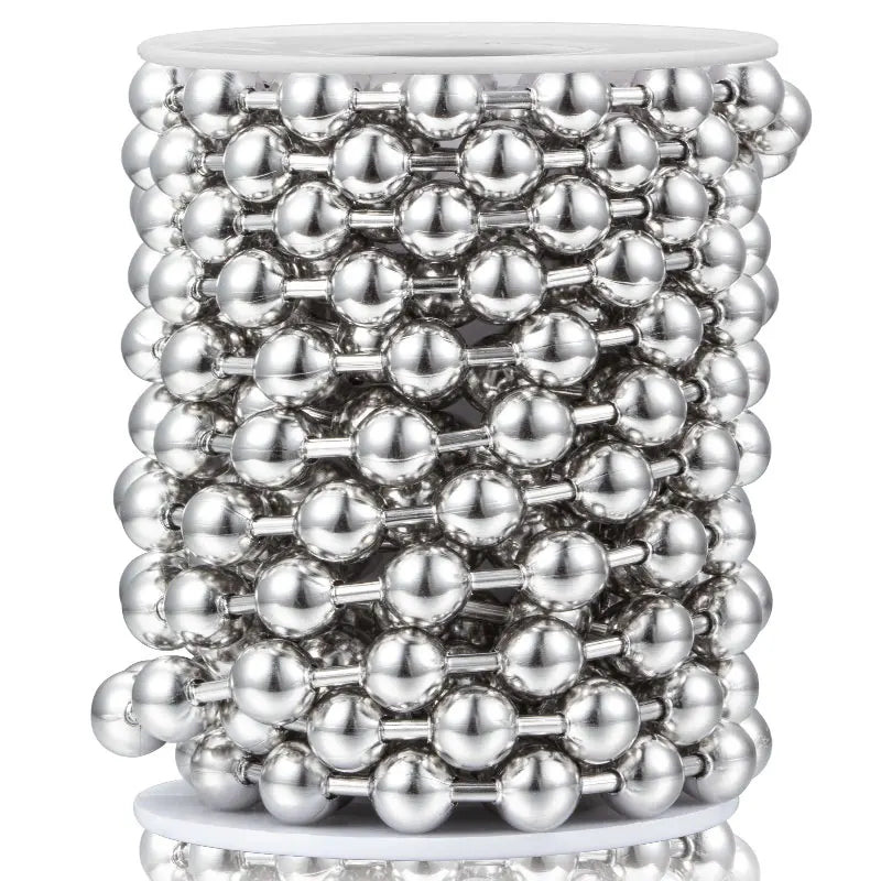 1 Meter 10mm Stainless Steel Ball Beads Chains Bracelet Supplies