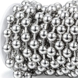 1 Meter 10mm Stainless Steel Ball Beads Chains Bracelet Supplies
