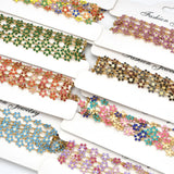 1m 5.8mm SS Enamel Flower Daisy Chain DIY Jewelry Anklet Bracelet Crafts