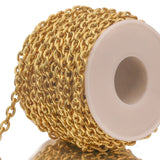 1m 5mm Stainless Steel Embossing Chunky Chains for Punk Rock Jewelry Making