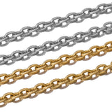 1m 5mm Stainless Steel Embossing Chunky Chains for Punk Rock Jewelry Making