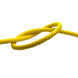 1 Meter Yellow Round Leather Strands 6mm for Bracelets Men DIY