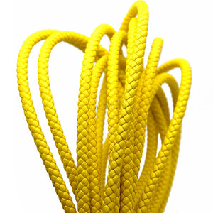 1 Meter Yellow Round Leather Strands 6mm for Bracelets Men DIY