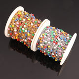 1 Meter Enamel Beaded Chain Jewelry Accessory Stainless Steel Link Cable Chain