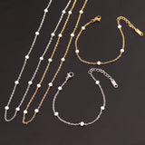 1 Meter Enamel Beaded Chain Jewelry Accessory Stainless Steel Link Cable Chain