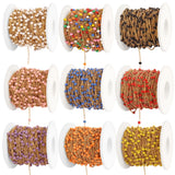 1 Meter Enamel Beaded Chain Jewelry Accessory Stainless Steel Link Cable Chain