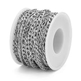 1m Figaro 1:3 Stainless Steel Chain Necklace for DIY Jewelry Making