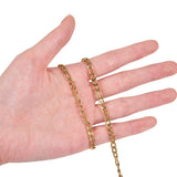 1m Figaro 1:3 Stainless Steel Chain Necklace for DIY Jewelry Making