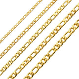1m Figaro 1:3 Stainless Steel Chain Necklace for DIY Jewelry Making