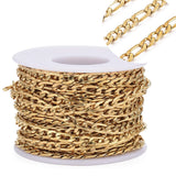 1m Figaro 1:3 Stainless Steel Chain Necklace for DIY Jewelry Making