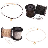 70" Beaded Chain Pearl Stainless Steel Necklace DIY Jewelry
