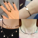 70" Beaded Chain Pearl Stainless Steel Necklace DIY Jewelry