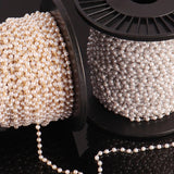 70" Beaded Chain Pearl Stainless Steel Necklace DIY Jewelry