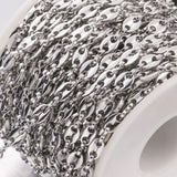 1 Meter Coffee Bean Chains Stainless Steel Pig Nose Chains Bracelet