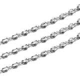 1 Meter Coffee Bean Chains Stainless Steel Pig Nose Chains Bracelet