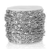 1 Meter Coffee Bean Chains Stainless Steel Pig Nose Chains Bracelet