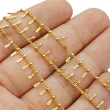 Stainless Steel Leaf Chains Necklace Component for DIY Bracelet Anklets
