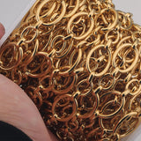 304 Stainless Steel Oval Cable Chain for Jewelry Making Supplies 1 Meters