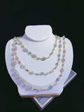 Natural Stones Jewelry Colorful CZ Necklace Link Chain
