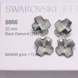 Cross Pendant Crystals From Austria 20mm Rhinestone Loose Beads
