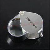 3-Pc Jeweler Eye Loupe Set 30X/20X/10X Triplet Magnifier Jewelry