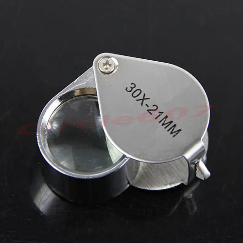 3-Pc Jeweler Eye Loupe Set 30X/20X/10X Triplet Magnifier Jewelry