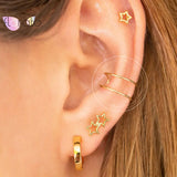 925 Silver Double Layer Ear Cuff for Women Clip-On Earrings