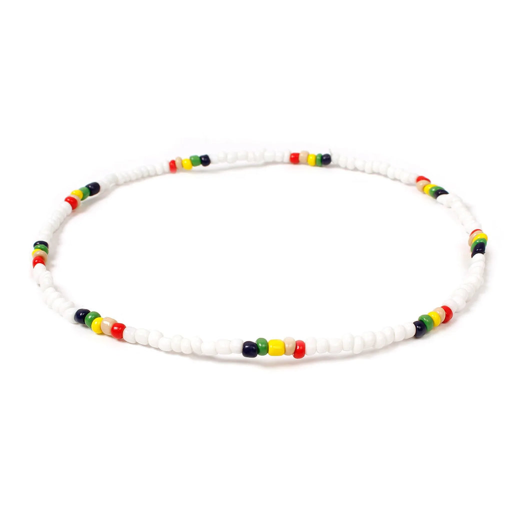 Doreen Box Beaded Necklace Colorful Glass Beaded Necklace 40cm Summer Jewelry