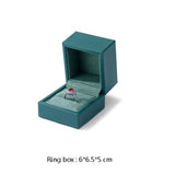 Emerald Green Jewelry Box - Ring Earring Necklace Bracelet Pendant Gift Box