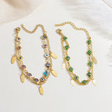 Stainless Steel Evil Eye Bracelet for Women