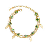 Stainless Steel Evil Eye Bracelet for Women