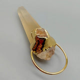 Natural Yellow Lemon Quartz Pendant Point Stone
