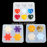 PC Heart Claws Snowflower Silicone Resin Epoxy Jewelry Molds DIY Crafts