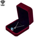 High Jewelry Storage Boxes Necklace Pendant Velvet Case Earrings Plastic Display