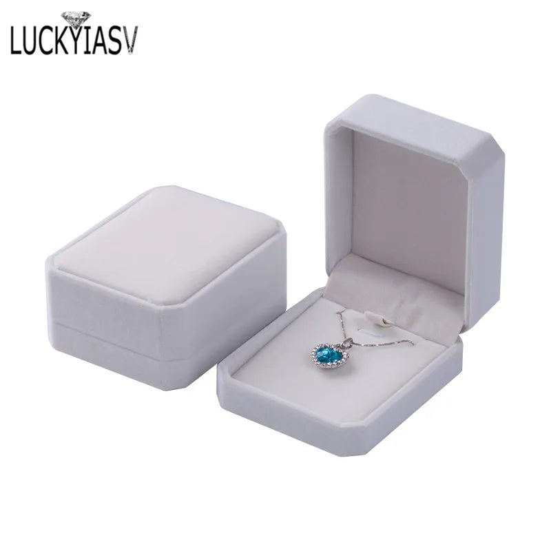 High Jewelry Storage Velvet Case Earrings Display Box