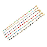 Colorful Evil Eye Enamel Bracelet 19.2cm Long