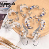 Gothic Punk Elf Ears Earring Pierced Ear Clip Female Unisex Jewelry