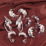 Gothic Punk Elf Ears Earring Pierced Ear Clip Female Unisex Jewelry