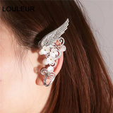 Gothic Punk Elf Ears Earring Pierced Ear Clip Female Unisex Jewelry