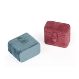 Velvet Jewelry Organizer Travel Box Earring Necklace Ring Holder
