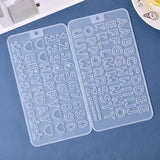 PC Letter Number Button Mold UV Resin Epoxy Jewelry Tools DIY Handcraft