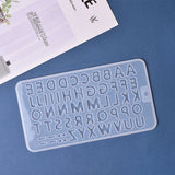 PC Letter Number Button Mold UV Resin Epoxy Jewelry Tools DIY Handcraft
