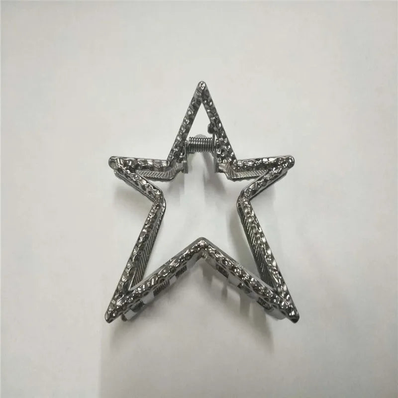 PC Women Girls Metal Hairpins Star Heart Hair Clip Hair Decorations